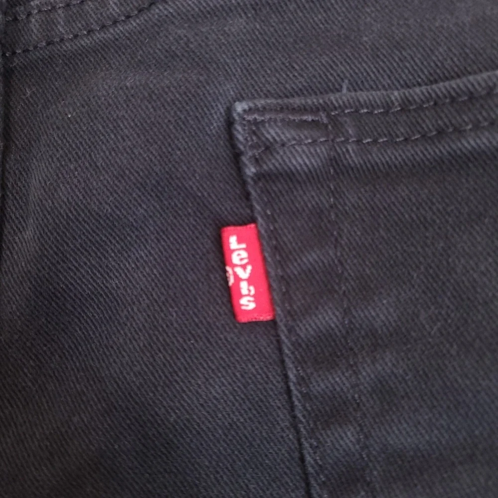 Levis Strauss Jeans Men 38x28.5 Black 510 Slim Straight Dark Wash American Denim